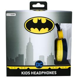 OTL Technologies Auriculares infantiles Batman DC Comics con volumen limitado 85dB y conector jack 3.5mm para niños 3-7 años