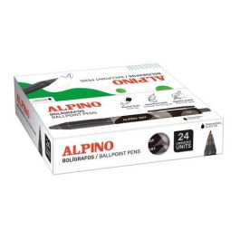 Boligrafo Alpino Dot Unicolor 1Mm  Negro Caja De 24 6 unidades Precio: 73.78999991. SKU: B15EDM6NTV
