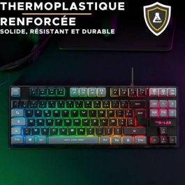 The G-Lab THE3760162055443 Teclado Gaming KEYZ CAESIUM TKL RGB Negro y Gris