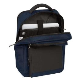 Cartera Escolar Safta Business Black-Blue-Grey Mochila 2 Bolsillos Portatil 15,6-'+Usb 310x130x440 mm Cartera Escolar Safta Business Black-Blue-Grey Mochila 2 Bolsillos Portatil 15,6-'+Usb 310x130x440 mm