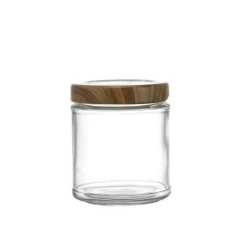 Bote de Vidrio Multiusos Wood 250 cc - La Mediterranea por Inde (24 Unidades) Bote de Vidrio Multiusos Wood 250 cc - La Mediterranea por Inde (24 Unidades)
