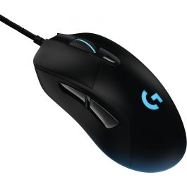 Logitech G403 Gaming Prodigy - Ratón óptico USB con cable, 6 botones, 12000 DPI, negro