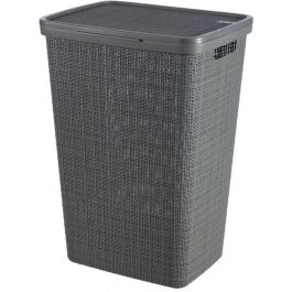Curver CUR3253928093006 Baúl de Ropa Yute 58L - 70% Plástico Reciclado - 34x43x60 cm - Contemporáneo