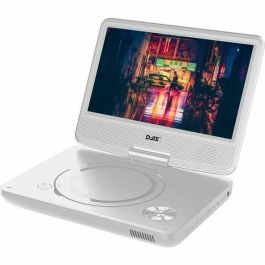D-JIX PVS906-20 Reproductor de DVD Portátil con Pantalla Giratoria de 9 Pulgadas, USB y Lector SD - Negro