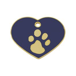 Placa identificativa para collar Imarc Heart Azul Dorado Precio: 12.68999963. SKU: B1HTG6XAGN