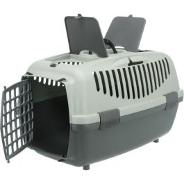 TRIXIE Caja de transporte Capri 1 - XS - 32 x 31 x 48 cm - Gris antracita y verde - Para perros TRIXIE Caja de transporte Capri 1 - XS - 32 x 31 x 48 cm - Gris antracita y verde - Para perros