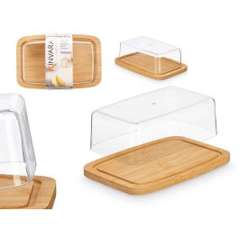 Mantequillera de Bambú Kinvara 19x6x12.6 cm - Madera y Plástico (PS) (12 Unidades) Precio: 36.49999969. SKU: B1EC4ENRXB