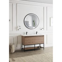 Espejo Iluminado Baño "Alemania" Ø90Cm Blanco Frío/Natural/Cálido Sensor Antivaho/On-Off Dimable Marco [LIMEX-ALEM005/90NG Espejo Iluminado Baño "Alemania" Ø90Cm Blanco Frío/Natural/Cálido Sensor Antivaho/On-Off Dimable Marco [LIMEX-ALEM005/90NG