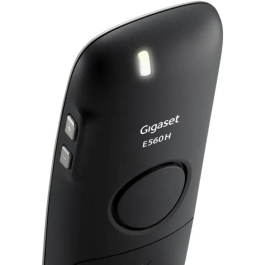 Gigaset Teléfono Fijo E560A Plata con Contestador Automático, Pantalla Grande y Sonido HDSP