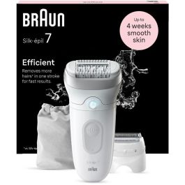 Braun Silk-epil 7-041 Epiladora Eléctrica MicroGrip Recargable Húmedo y Seco para Axilas y Bikini con Accesorios