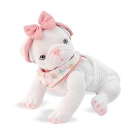 Anireal perro pug blanco ref: 60111-24 35 cm Anireal perro pug blanco ref: 60111-24 35 cm