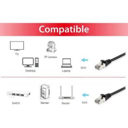 Equip Patchkabel Cat6A S/FTP 2xRJ45 15.00m schwarz LSZH Polybeutel