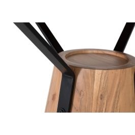 Giner y Colomer Mesa de Comedor Redonda Madera de Mango y Metal 116 cm Diámetro