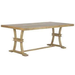 Mesa de Comedor Home ESPRIT Natural Madera Madera de mango