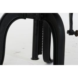 DKD Home Decor Mesita Auxiliar Vintage Natural Negro 45 x 45 x 42 cm