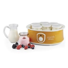 Ariete Yogurtera 617 - 7 Tarros, 1.3L, para Yogur Cremoso y Espeso, Múltiples Sabores