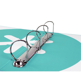 Antartik Carpeta 4 anillas 40 mm mixtas A4 forrada color menta