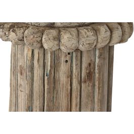 DKD Home Decor Columna Item Home Natural Madera Tallada 25 x 120 x 25 cm