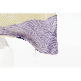 DKD Home Decor Cojín Oriental Garzas Poliéster Amarillo Blanco 45x45 cm Pack 4 Unidades con Cremallera Lavado en Seco