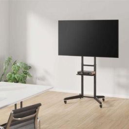 AISENS - SOPORTE DE SUELO ECO CON RUEDA, BANDEJA PARA DVD PARA MONITOR/TV 50KG DE 37-70, NEGRO AISENS - SOPORTE DE SUELO ECO CON RUEDA, BANDEJA PARA DVD PARA MONITOR/TV 50KG DE 37-70, NEGRO