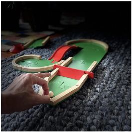 Plakks TKP002 Juego de Mesa Pitch & Plakks Mini Golf de Madera para Todas las Edades