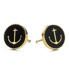 Pendientes Mujer CO88 Collection 8CE-70023 Dorado Negro Precio: 54.49999962. SKU: B1K9ZNB7FP