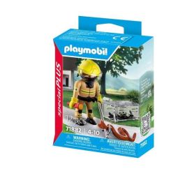 Playmobil Rescate de Serpiente - Juego de Bombero con Figuras, 2 Serpientes, Gancho y Caja de Transporte Transparente para Niños 3+
