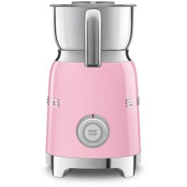 Smeg MFF11PKEU Espumador de Leche Eléctrico 50's Style Retro Rosa - Calentador Automático para Espuma Cremosa