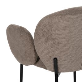 Silla Taupe Tejido-Metal 66 X 60 X 79 cm