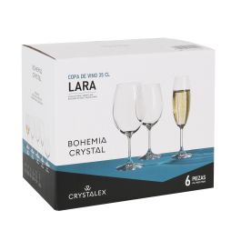 Set 6 Copas Vino Cristal Bohemia 350 cc - LARA (4 Cajas) Set 6 Copas Vino Cristal Bohemia 350 cc - LARA (4 Cajas)