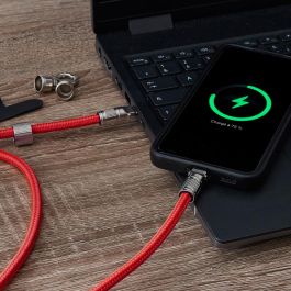 Be Mix Correa y Cable de Carga 2 en 1 USB Tipo C - 120 cm (Colores Surtidos)