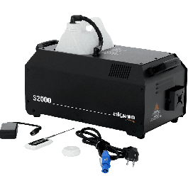 Algamlight Máquina de Humo 1500W para Fiestas, Eventos y Escenarios, Capacidad 5L, Caudal 850m³/min con Mando Inalámbrico