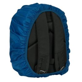 Safta Funda Impermeable para Mochila Grande 32x50x40cm Poliéster Repelente Agua Azul Marino