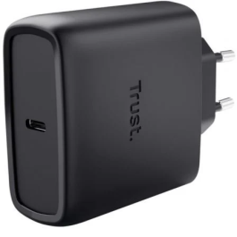 Trust Maxo Cargador de Pared GaN 65W USB-C, 1xUSB-C, Incluye Cable USB-C, 25523