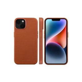 dbramante1928 Roskilde iPhone 14 Funda de cuero MagSafe - Slim, piel plena flor, Tan