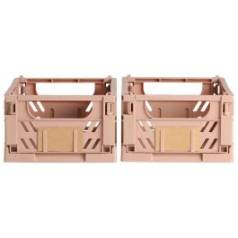 Day Juego de 2 Cajas Plegables 25x16,5 cm Color Arena Natural Precio: 5.50000055. SKU: B12YGTTB5Y