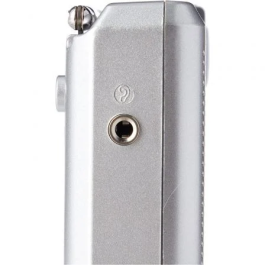 Panasonic Radio Portátil AM/FM Analógica, Altavoz, Entrada Auriculares, Plata