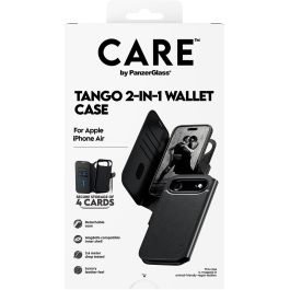 PanzerGlass CARE Feature Case Tango 2 en 1 con Cartera MagSafe para iPhone Air, Funda Negra Resistente a Golpes