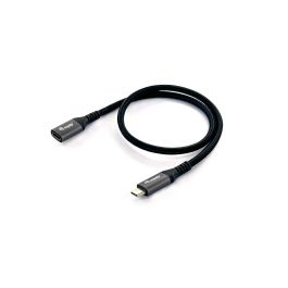 Equip Cable Prolongador USB-C 3.2 Gen2 Macho Hembra 10Gbps 4K/60HzColor Negro 0.5m Malla algodon trenzado Carcasa Conector Aluminio Precio: 9.68999944. SKU: B1CF5QBQCZ