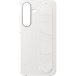 Samsung Funda Standing Grip para Galaxy S25 FE, Silicona Blanca con Soporte