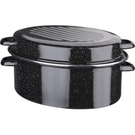 GSW Cocotera Oval 32 cm Acero Esmaltado - Apta Horno, Todo Tipo de Cocinas y Uso Separado