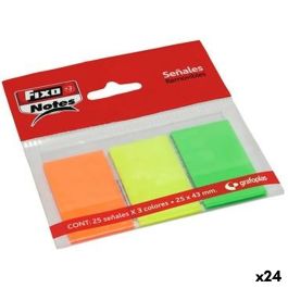 Notas Adhesivas Fixo Multicolor 25 x 43 mm (24 Unidades) Notas Adhesivas Fixo Multicolor 25 x 43 mm (24 Unidades)