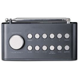 Lenco CR-625BK Radio Reloj con Sintonizador FM PLL y Pantalla LED – Negro