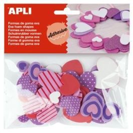 Apli Formas Goma Eva Adhesivas Corazones Estampados Colores Surtidos -40U- Precio: 2.59000016. SKU: B1HXE7F3SZ
