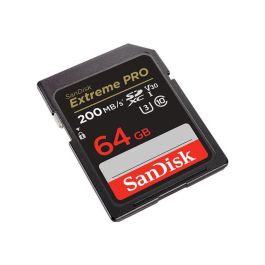 SanDisk Tarjeta de Memoria SDXC Extreme Pro 64GB UHS-I U3 V30 - 200MB/s Lectura, 90MB/s Escritura para Video 4K