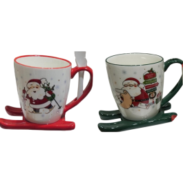DKD Home Decor Mug Navidad Tradicional Porcelana 220ml Rojo Verde Blanco con Trineo - Apto Microondas y Lavavajillas (Pack 6) Precio: 45.98999944. SKU: B1F95EF8TV