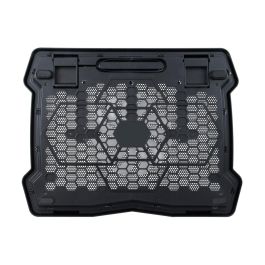 Conceptronic Thana05B Soporte Base Refrigeración para Portátiles hasta 15.6", Ventilador Azul, Negro