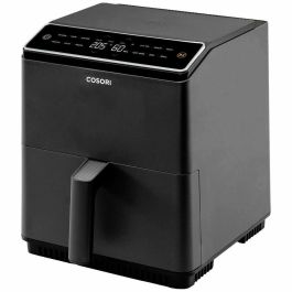 Cosori COS0810043377409 Freidora sin aceite, Edición Chef de doble fuego, 6.4 L, 12 programas, 5 brochetas, parrilla, 1700W, Negro