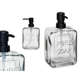 Dispensador de Jabón Negro 570 ml Berilo - Cristal y Plástico, 10x18x6 cm (6 Unidades) Precio: 16.50000044. SKU: B14LRKX9H6