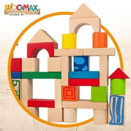 Construccion con 50 bloques de madera en cubo. Construccion con 50 bloques de madera en cubo.
